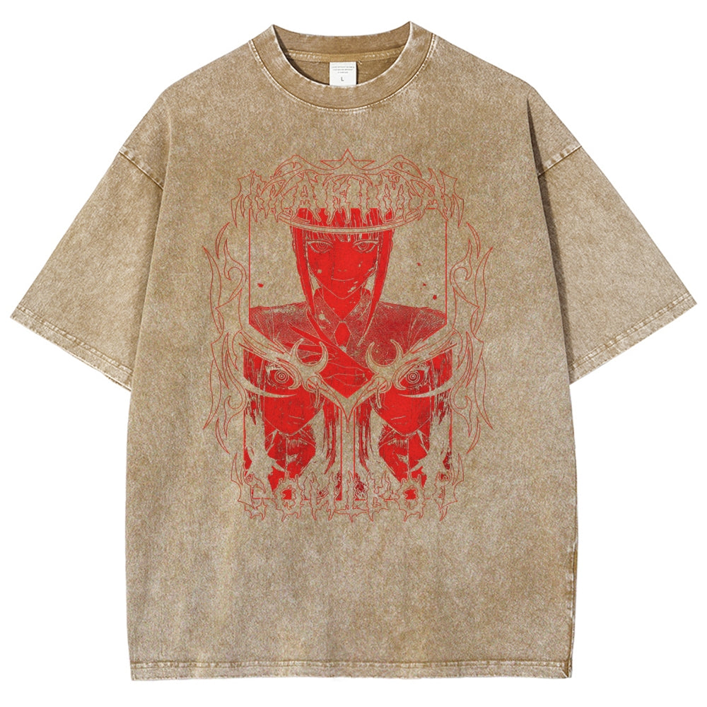 Chainsaw Man Unisex Fit Washed T-Shirt 2510002307