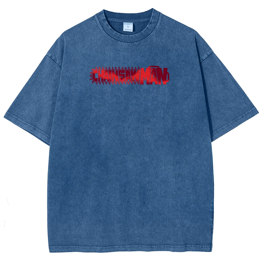 Chainsaw Man Unisex Fit Washed T-Shirt 2510002317