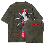 Chainsaw Man Unisex Fit Washed T-Shirt 2510002317