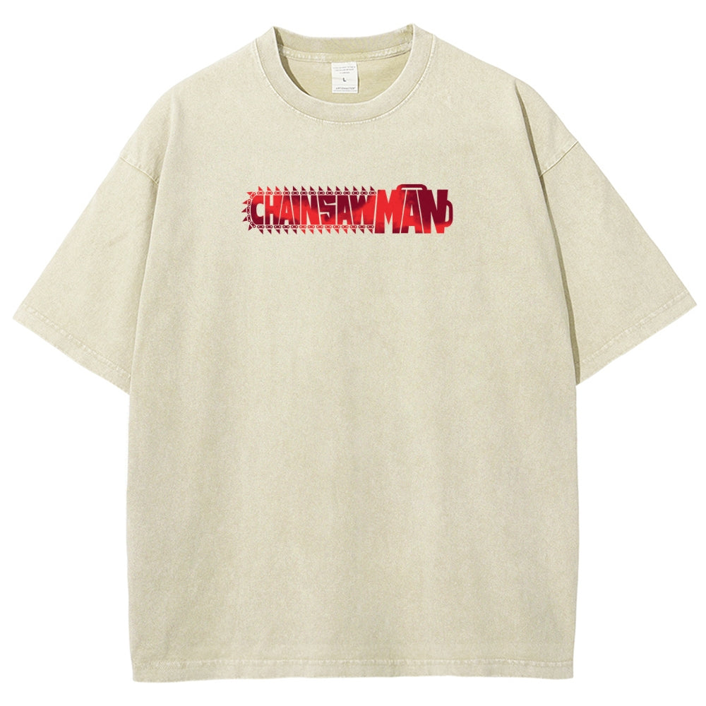 Chainsaw Man Unisex Fit Washed T-Shirt 2510002317