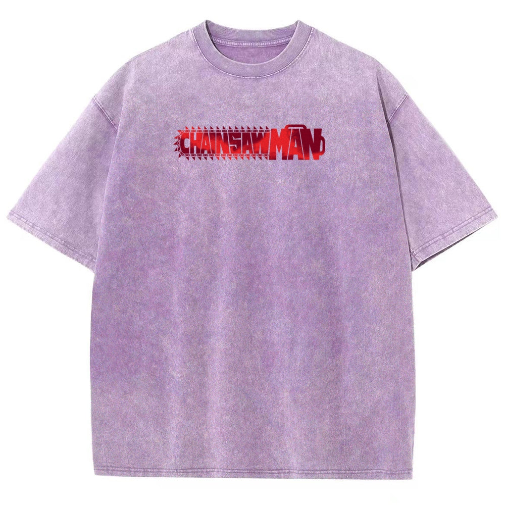 Chainsaw Man Unisex Fit Washed T-Shirt 2510002317