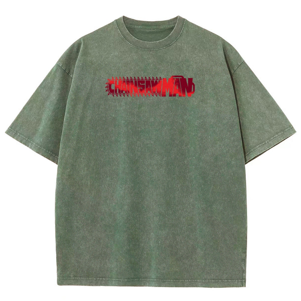 Chainsaw Man Unisex Fit Washed T-Shirt 2510002317