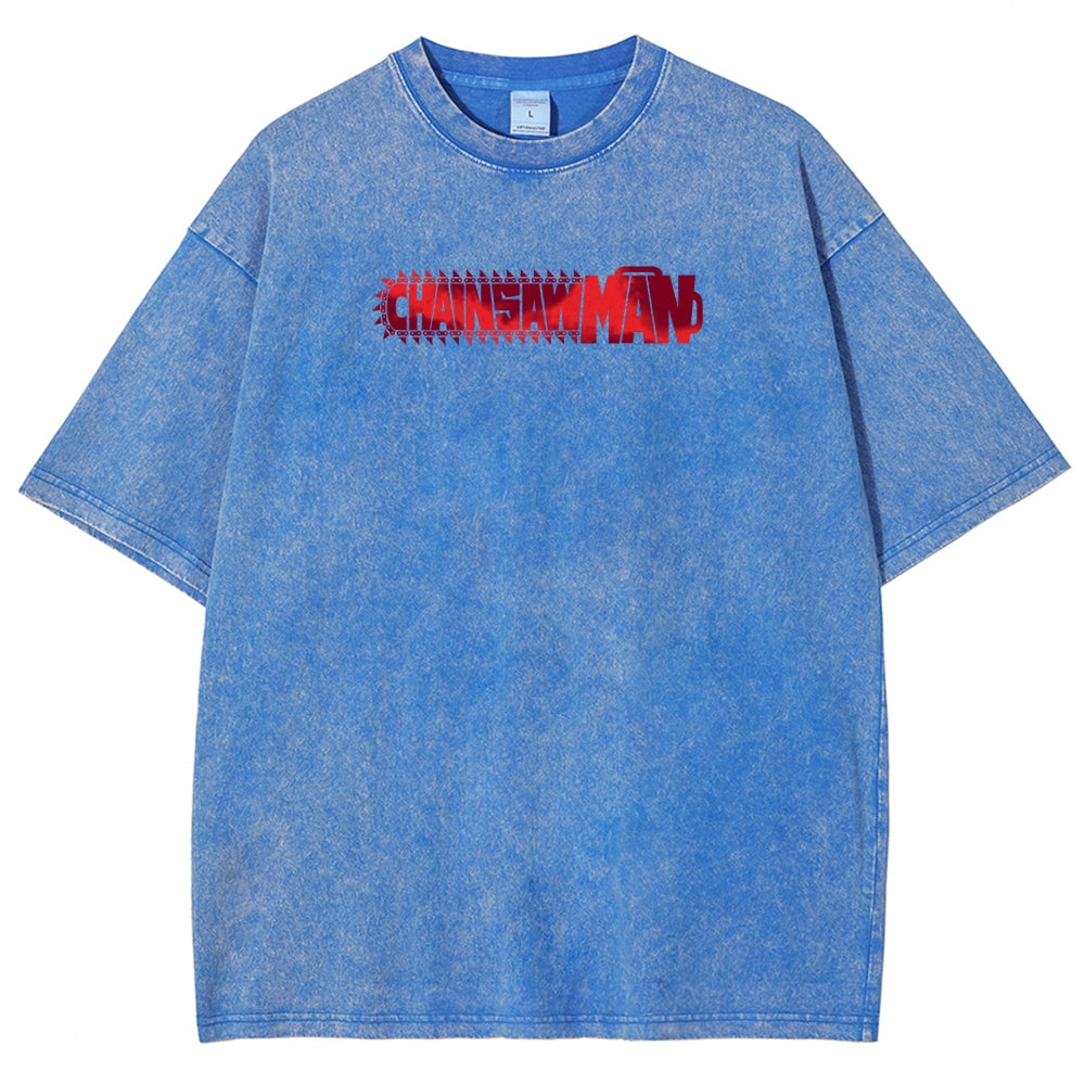 Chainsaw Man Unisex Fit Washed T-Shirt 2510002317