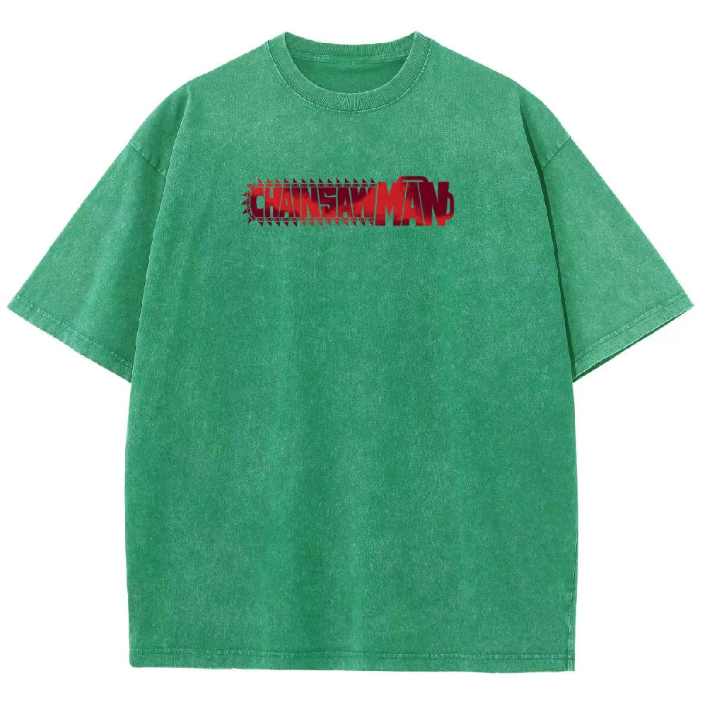 Chainsaw Man Unisex Fit Washed T-Shirt 2510002317