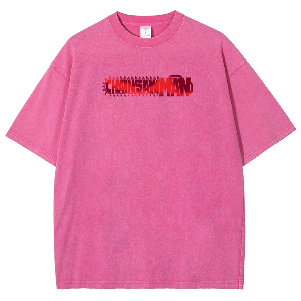 Chainsaw Man Unisex Fit Washed T-Shirt 2510002317
