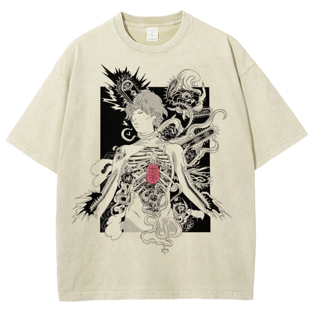 Chainsaw Man Unisex Fit Washed T-Shirt 2510002322