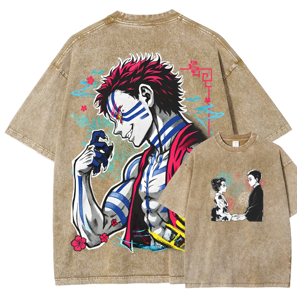 Demon Slayer Unisex Fit Washed T-Shirt 2510002535