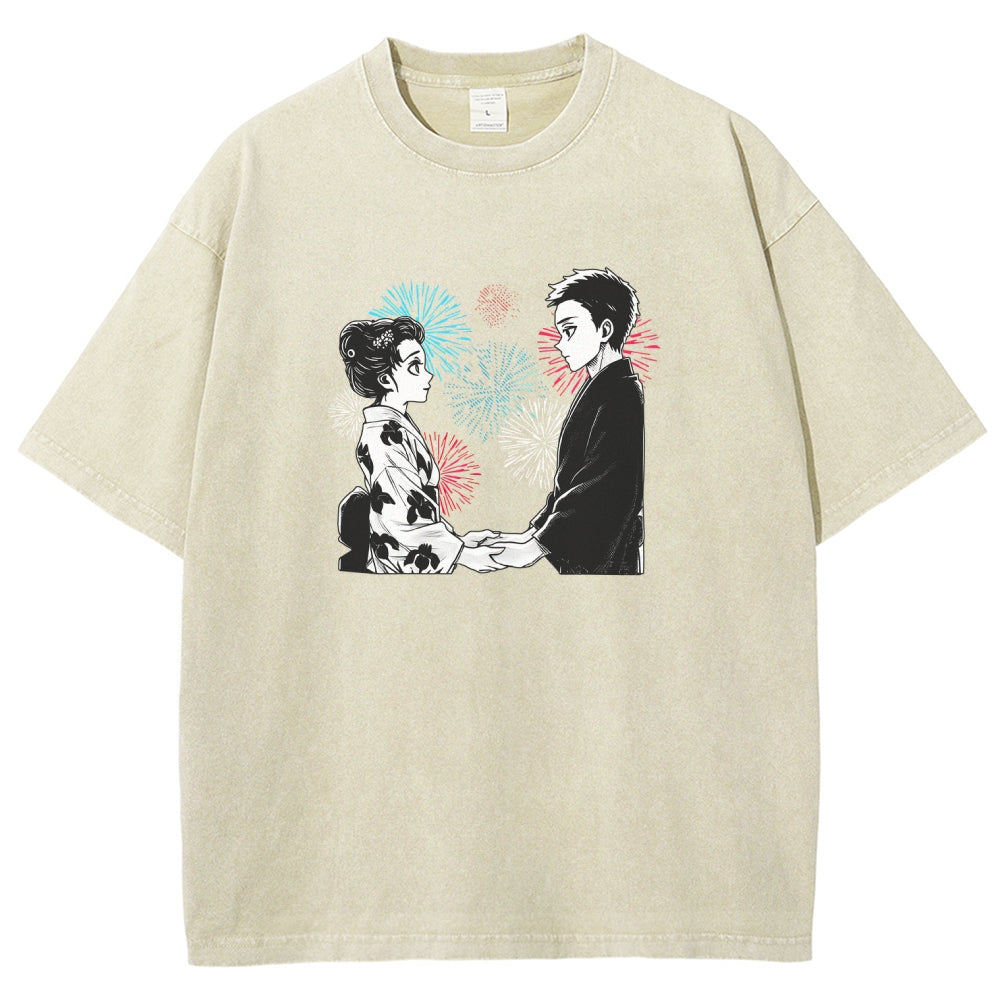 Demon Slayer Unisex Fit Washed T-Shirt 2510002535