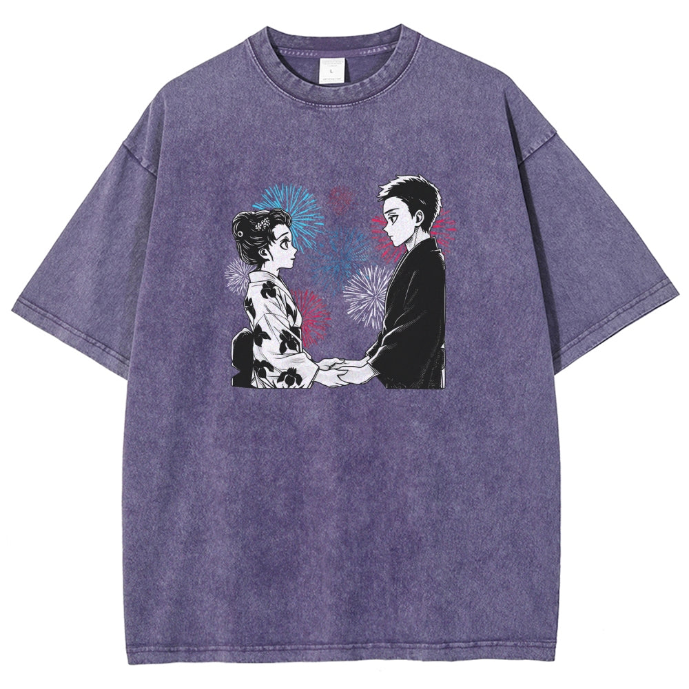 Demon Slayer Unisex Fit Washed T-Shirt 2510002535