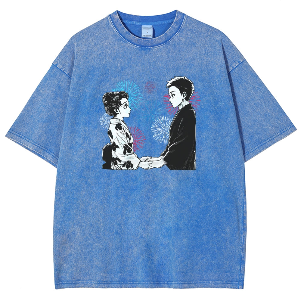 Demon Slayer Unisex Fit Washed T-Shirt 2510002535
