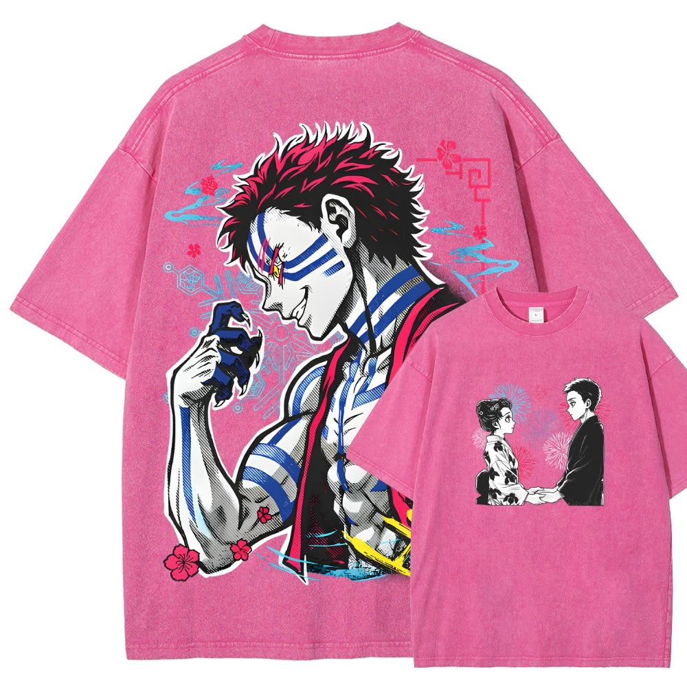 Demon Slayer Unisex Fit Washed T-Shirt 2510002535