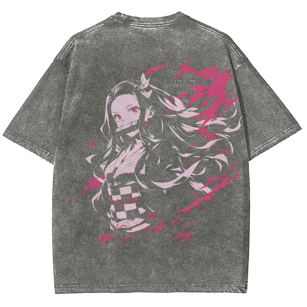 Demon Slayer Unisex Fit Washed T-Shirt 2510002539