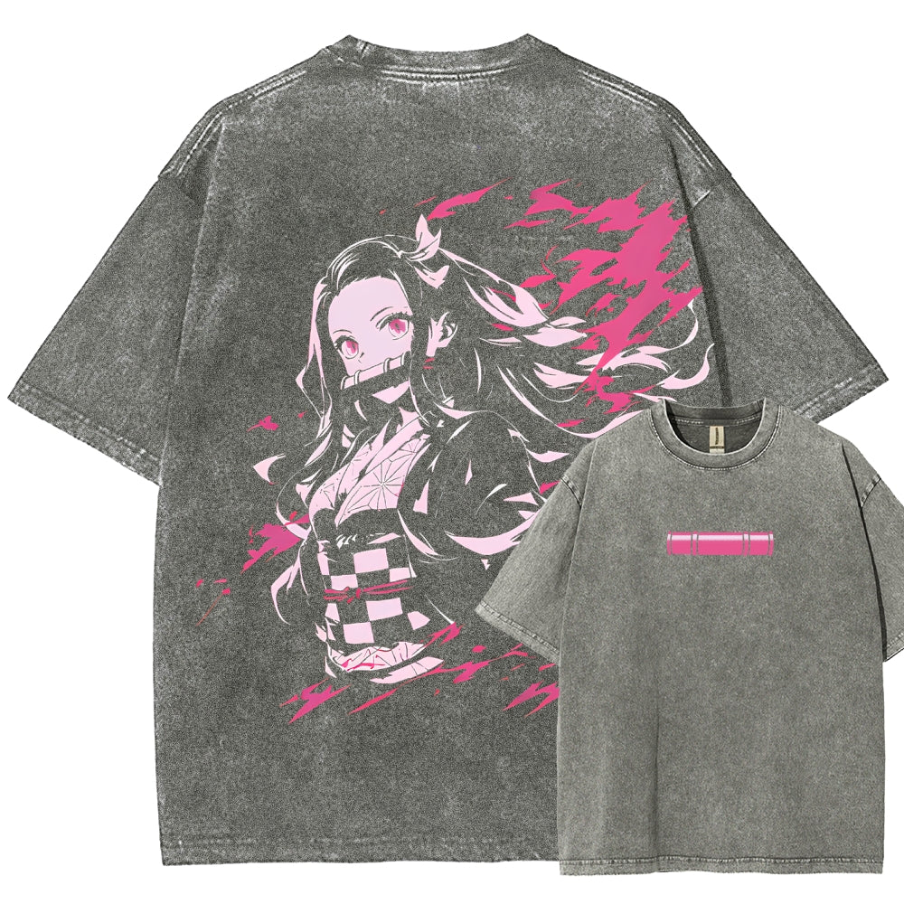 Demon Slayer Unisex Fit Washed T-Shirt 2510002539