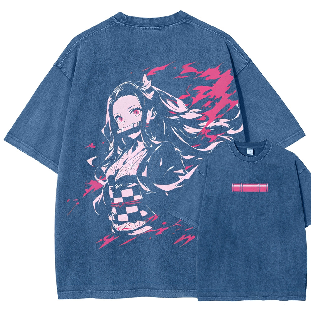 Demon Slayer Unisex Fit Washed T-Shirt 2510002539