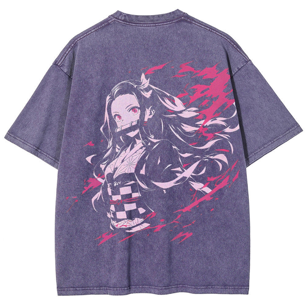 Demon Slayer Unisex Fit Washed T-Shirt 2510002539
