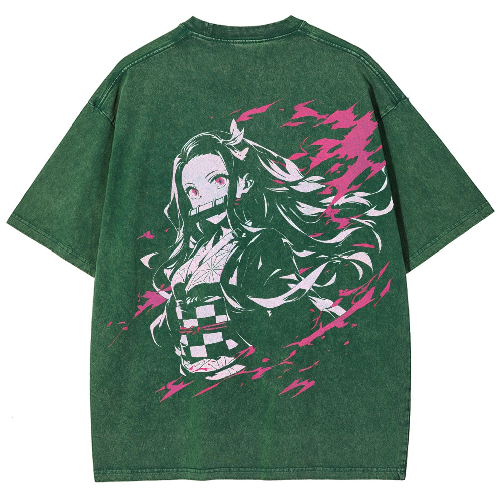 Demon Slayer Unisex Fit Washed T-Shirt 2510002539