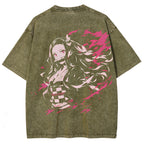 Demon Slayer Unisex Fit Washed T-Shirt 2510002539