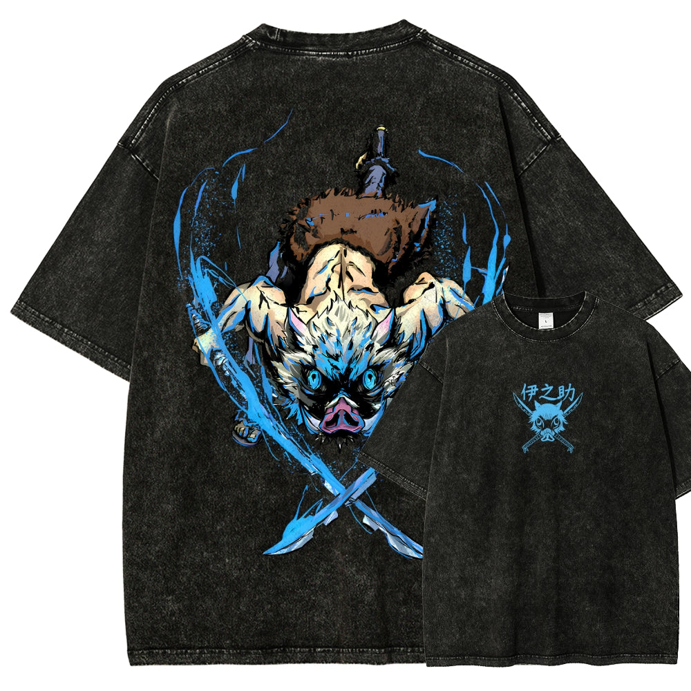 Demon Slayer Unisex Fit Washed T-Shirt 2510002542