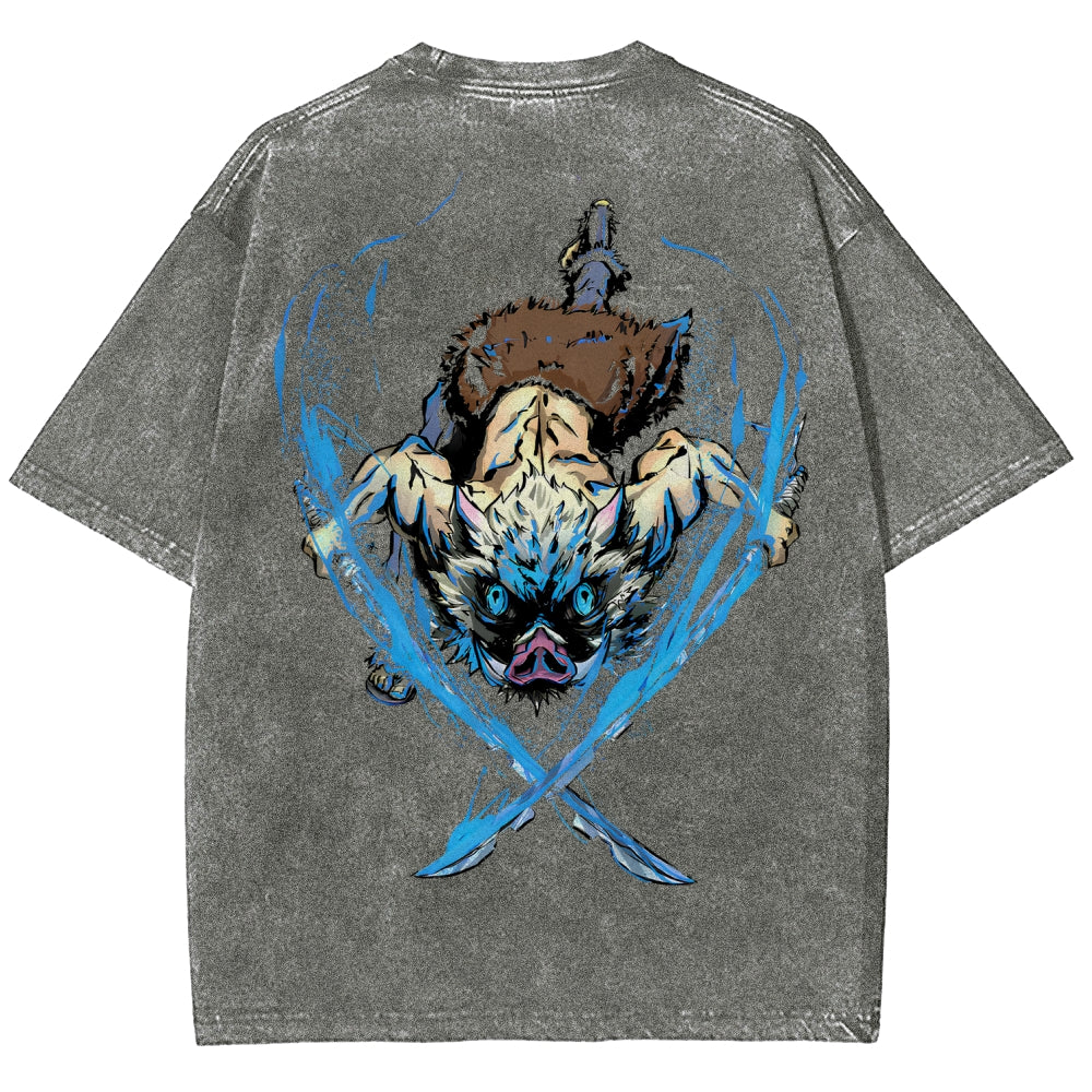 Demon Slayer Unisex Fit Washed T-Shirt 2510002542