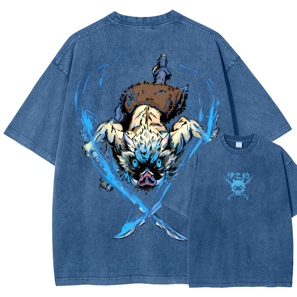 Demon Slayer Unisex Fit Washed T-Shirt 2510002542