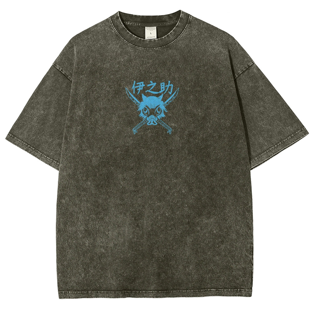 Demon Slayer Unisex Fit Washed T-Shirt 2510002542