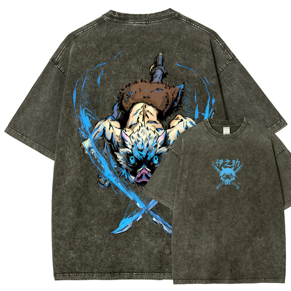 Demon Slayer Unisex Fit Washed T-Shirt 2510002542