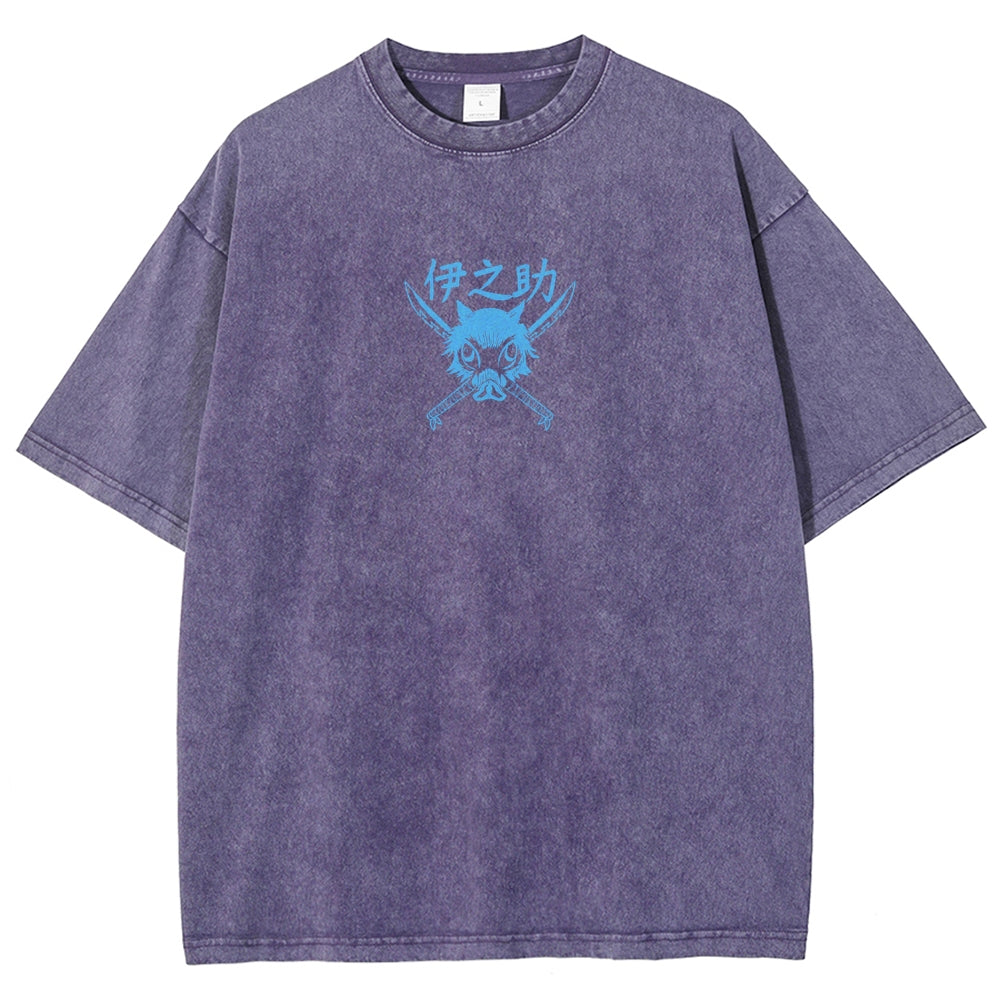 Demon Slayer Unisex Fit Washed T-Shirt 2510002542
