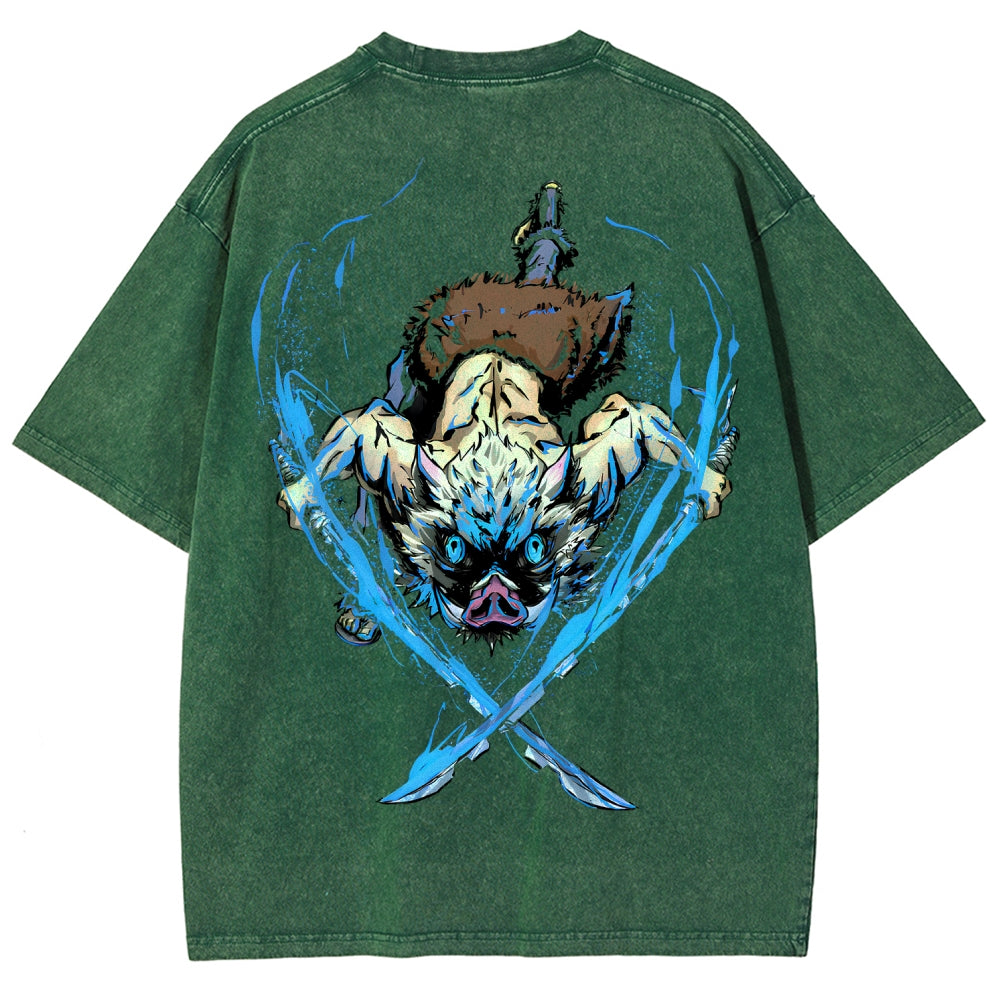 Demon Slayer Unisex Fit Washed T-Shirt 2510002542