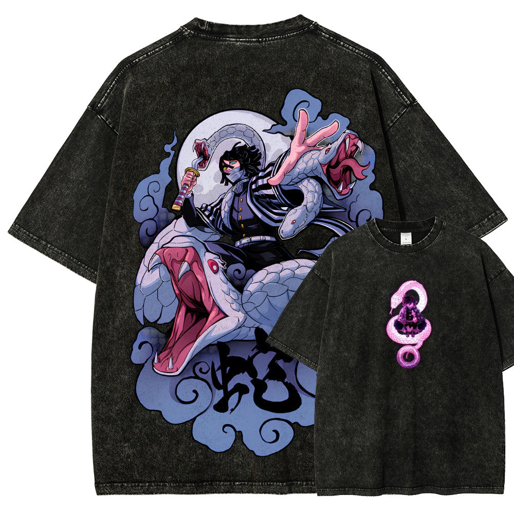 Demon Slayer Unisex Fit Washed T-Shirt 2510002547