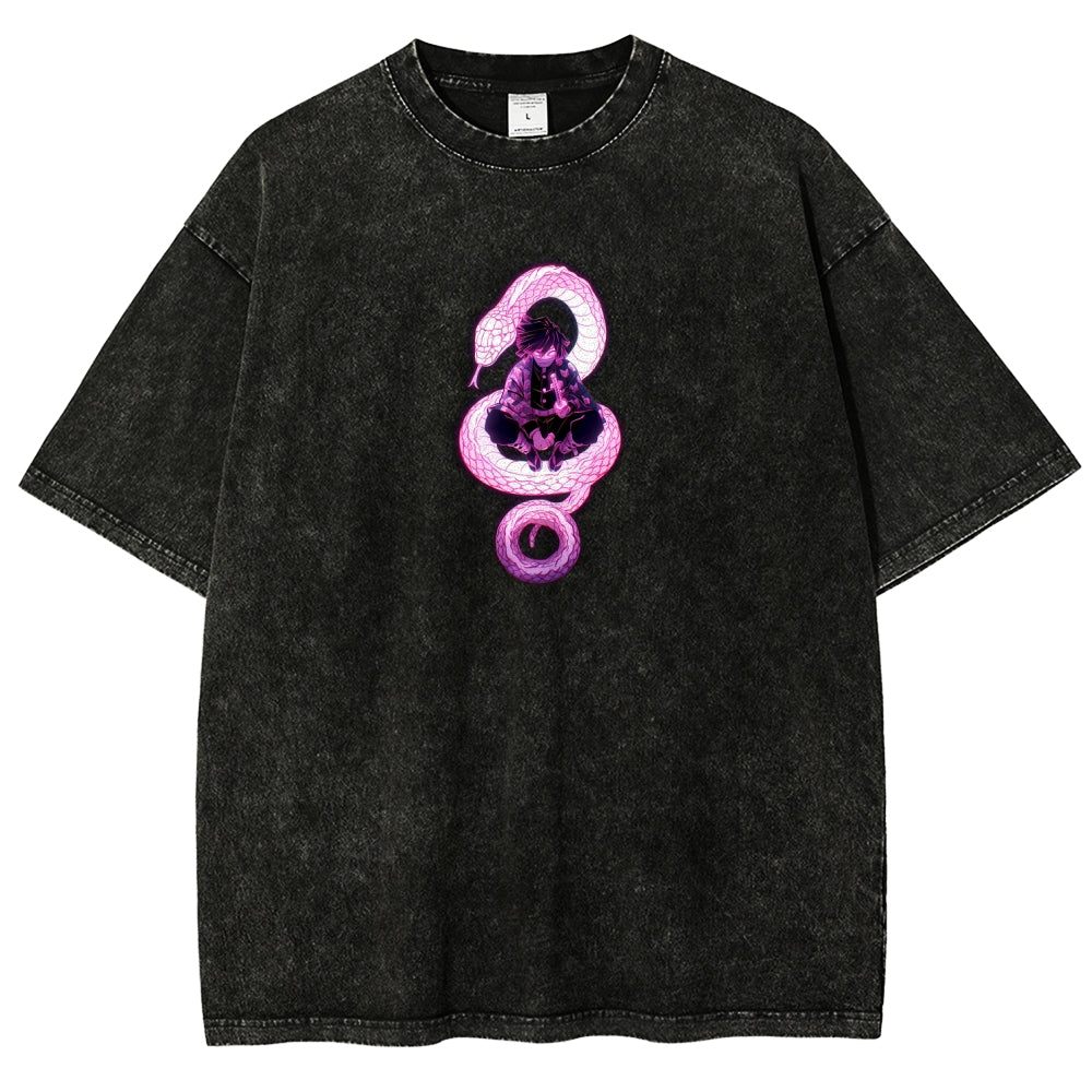 Demon Slayer Unisex Fit Washed T-Shirt 2510002547
