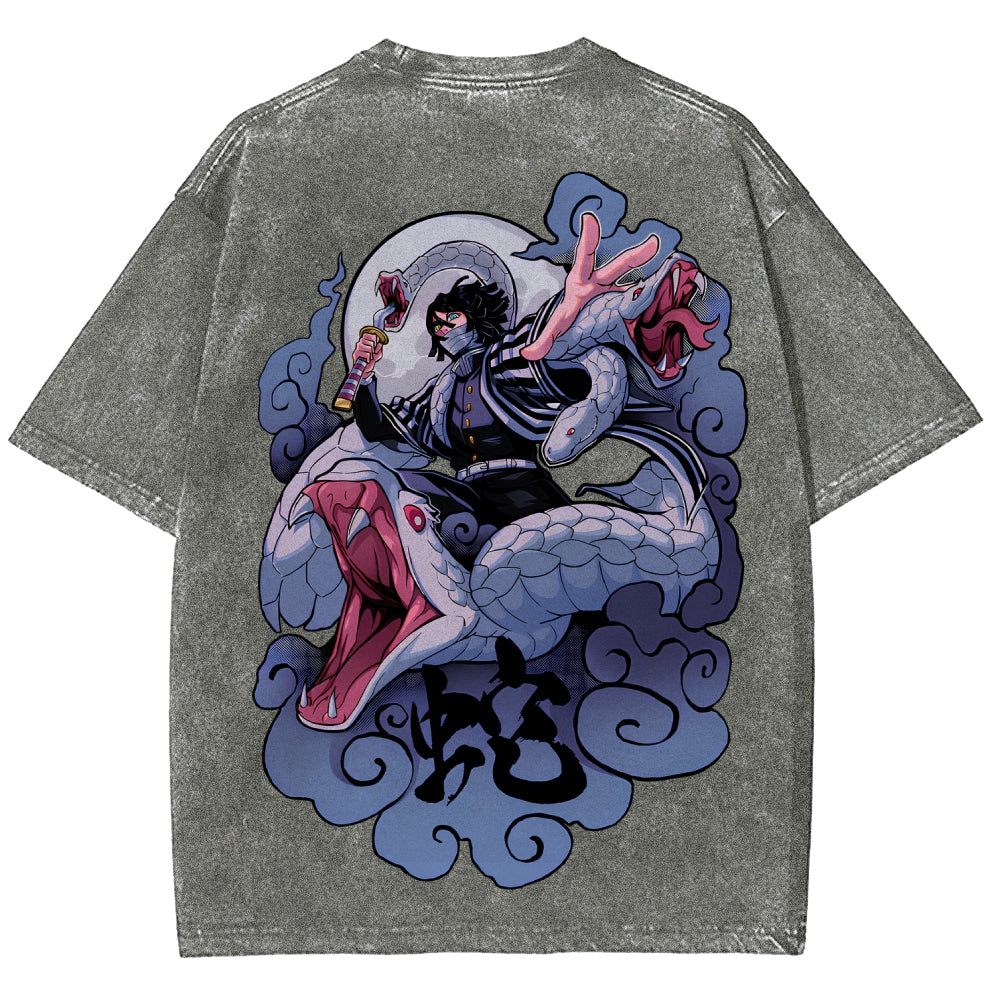 Demon Slayer Unisex Fit Washed T-Shirt 2510002547