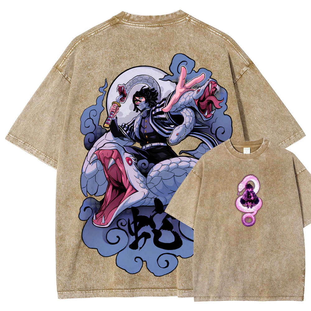 Demon Slayer Unisex Fit Washed T-Shirt 2510002547