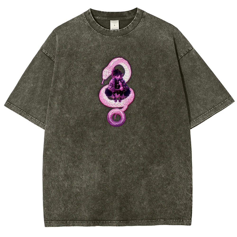 Demon Slayer Unisex Fit Washed T-Shirt 2510002547