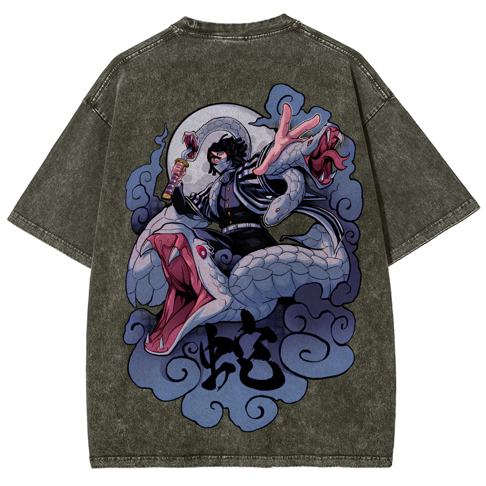 Demon Slayer Unisex Fit Washed T-Shirt 2510002547