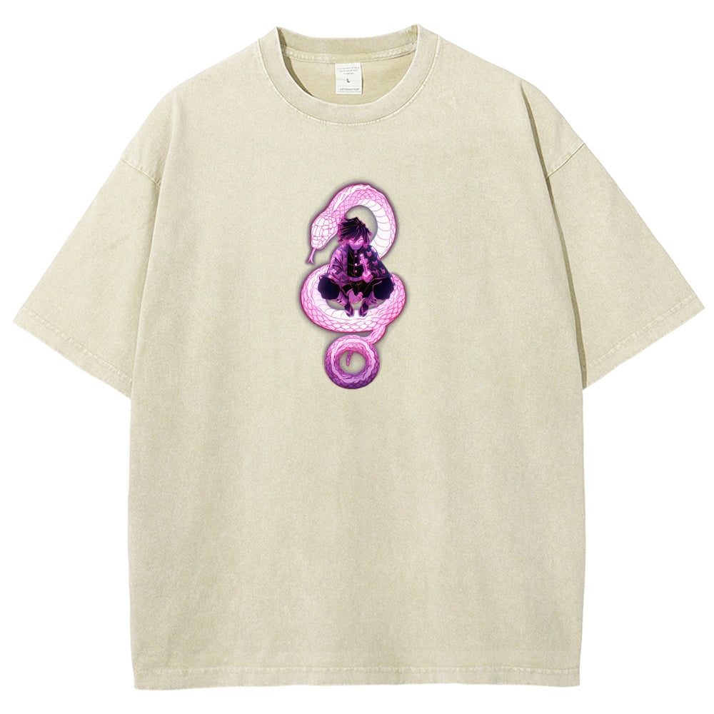 Demon Slayer Unisex Fit Washed T-Shirt 2510002547