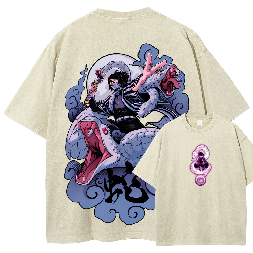Demon Slayer Unisex Fit Washed T-Shirt 2510002547