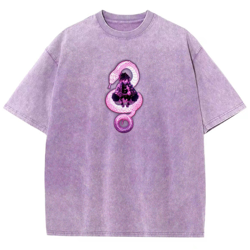 Demon Slayer Unisex Fit Washed T-Shirt 2510002547