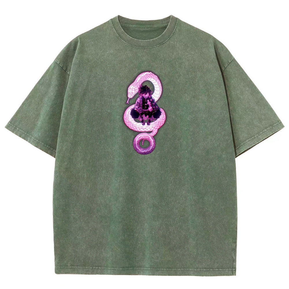 Demon Slayer Unisex Fit Washed T-Shirt 2510002547