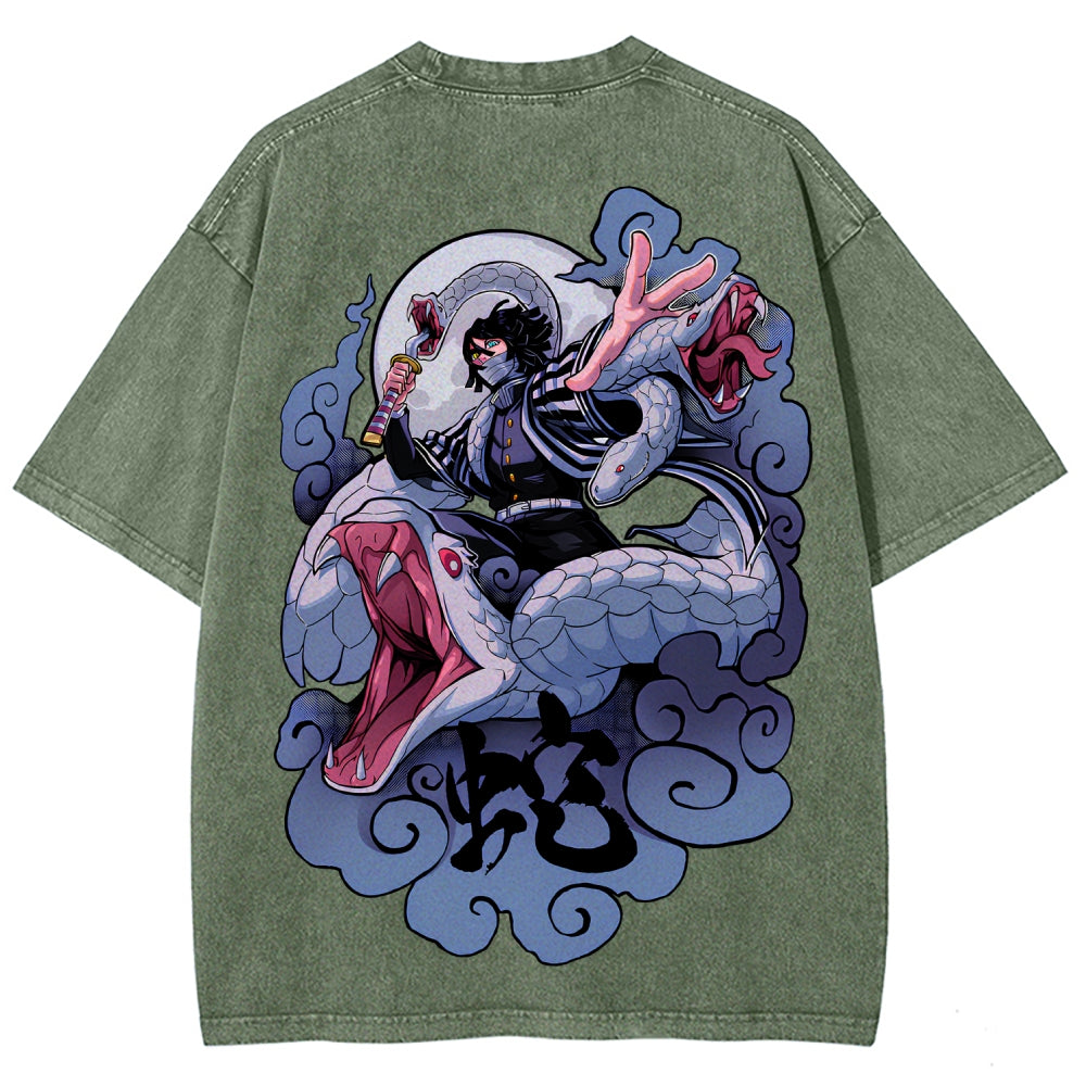 Demon Slayer Unisex Fit Washed T-Shirt 2510002547
