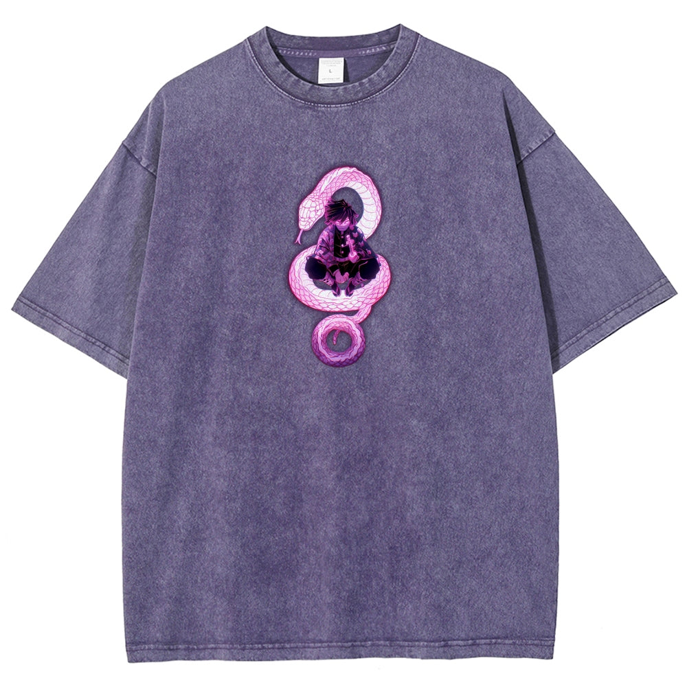 Demon Slayer Unisex Fit Washed T-Shirt 2510002547