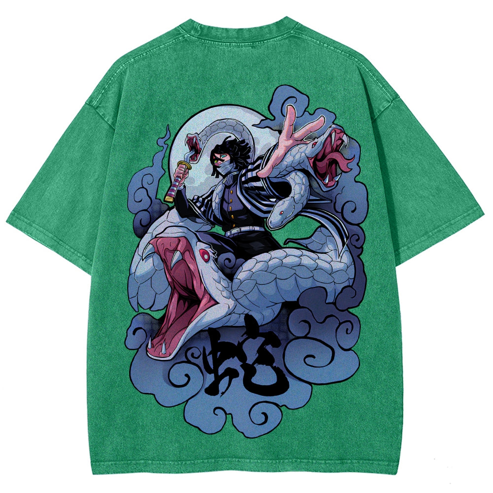 Demon Slayer Unisex Fit Washed T-Shirt 2510002547