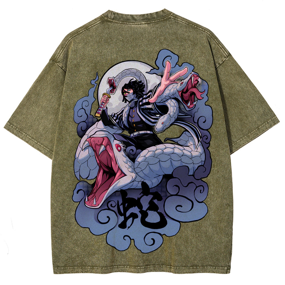 Demon Slayer Unisex Fit Washed T-Shirt 2510002547