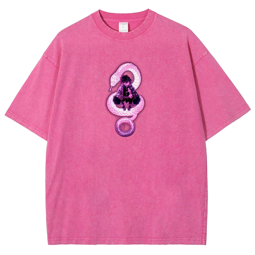 Demon Slayer Unisex Fit Washed T-Shirt 2510002547