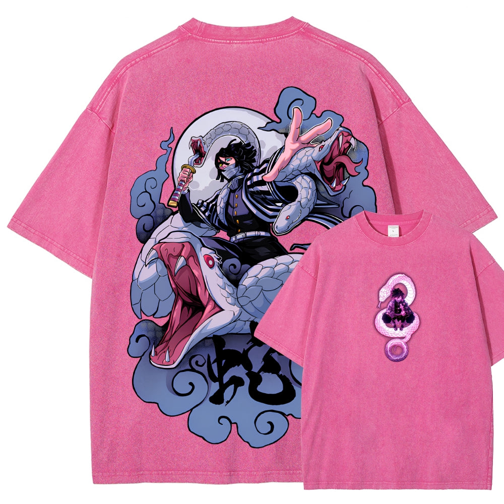 Demon Slayer Unisex Fit Washed T-Shirt 2510002547