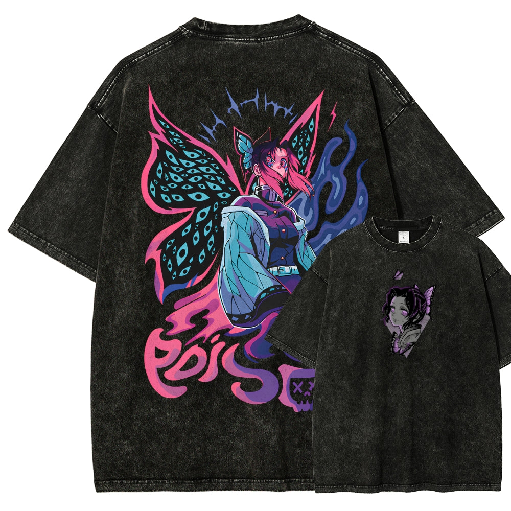 Demon Slayer Unisex Fit Washed T-Shirt 2510002551