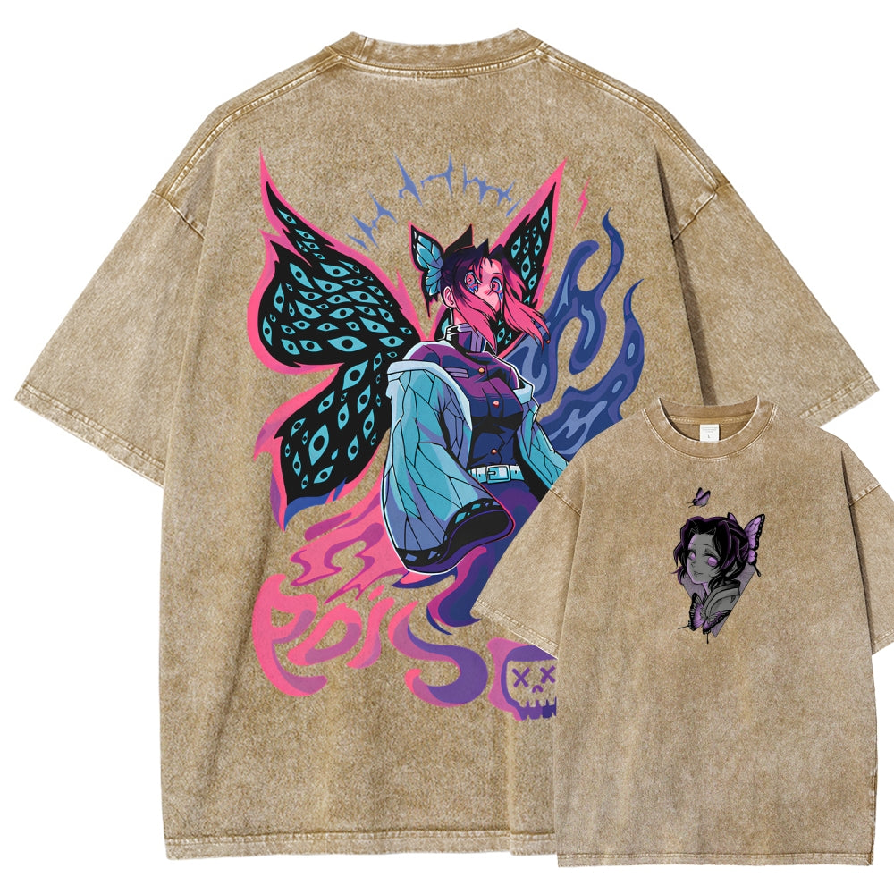 Demon Slayer Unisex Fit Washed T-Shirt 2510002551