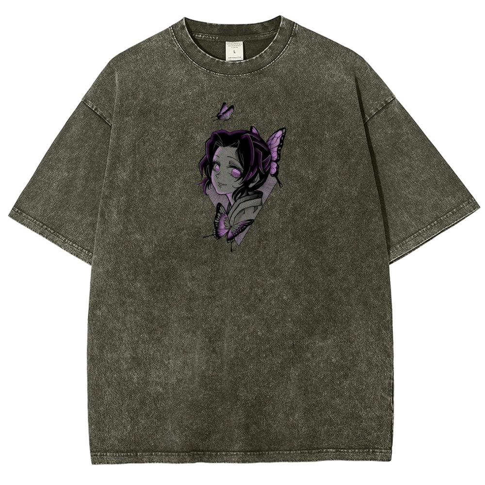 Demon Slayer Unisex Fit Washed T-Shirt 2510002551