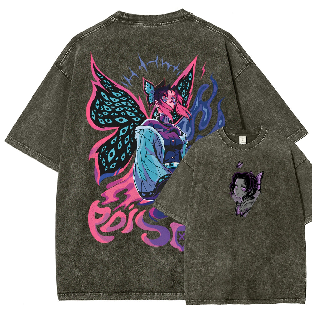 Demon Slayer Unisex Fit Washed T-Shirt 2510002551
