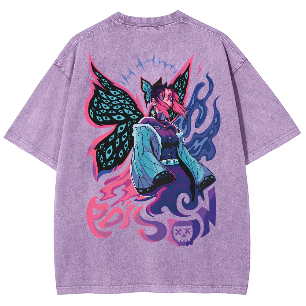 Demon Slayer Unisex Fit Washed T-Shirt 2510002551