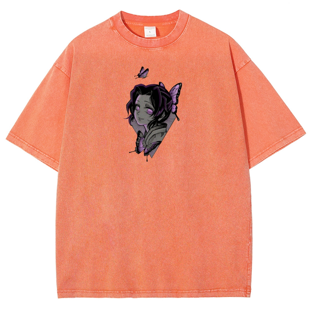 Demon Slayer Unisex Fit Washed T-Shirt 2510002551